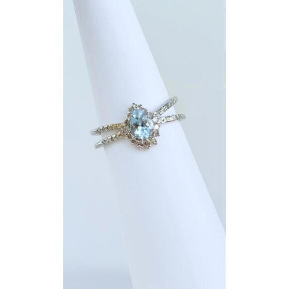 Bomb Party You Revealed Diamonds! Gen Aquamarine & Gen Diamonds 925 Sterling Sz9